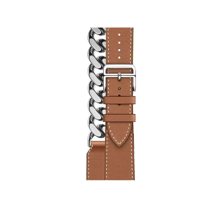 Bracelet en cuir véritable pour Apple Watch Ultra 2