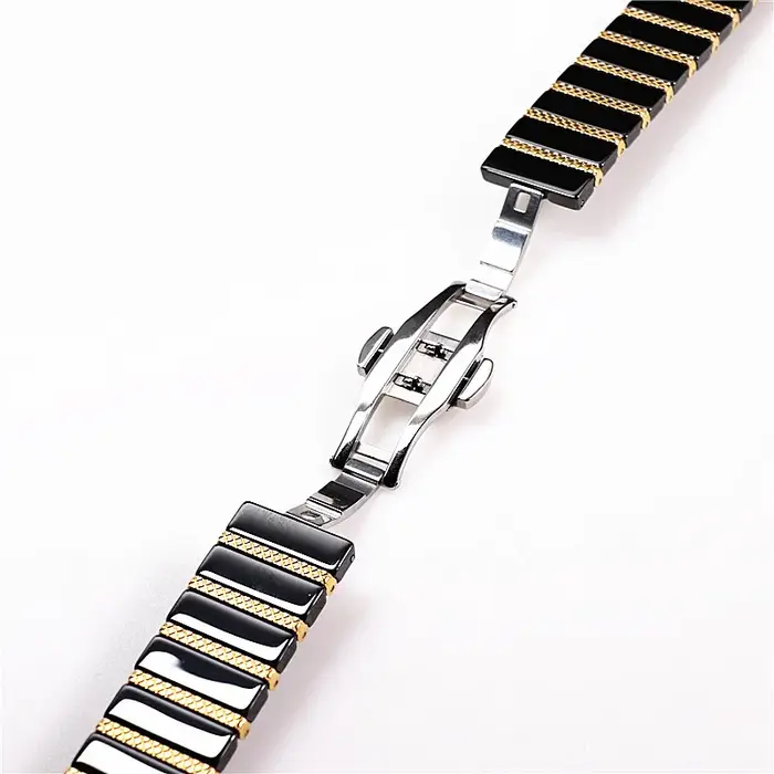 Bracelet en céramique et acier pour montre connectée Samsung Galaxy 5