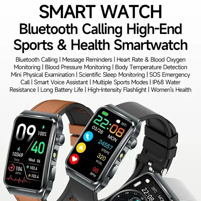 2025 nouveau ECG + PPG diagnostic de santé montres intelligentes hommes femmes horloge acide urique lipide BP traqueur de fréquence cardiaque NFC sport montre intelligente IOS