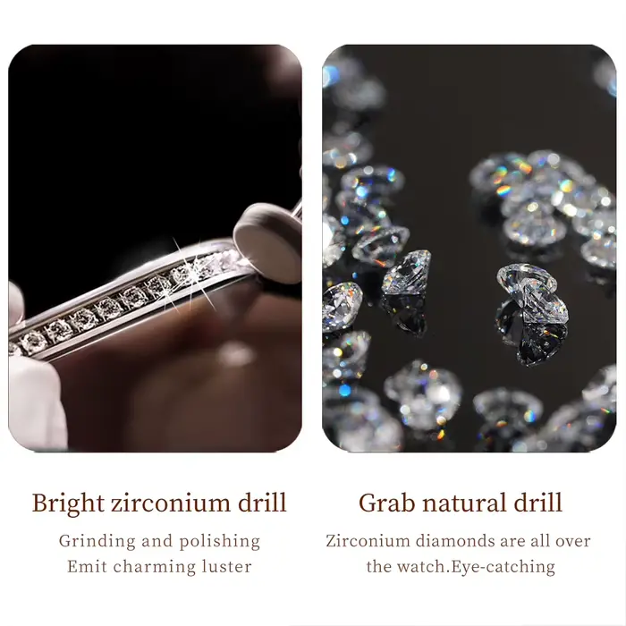 OLEVS Original diamant montre pour femmes mode élégant en acier inoxydable étanche Quartz montre-bracelet de luxe dames robe montres