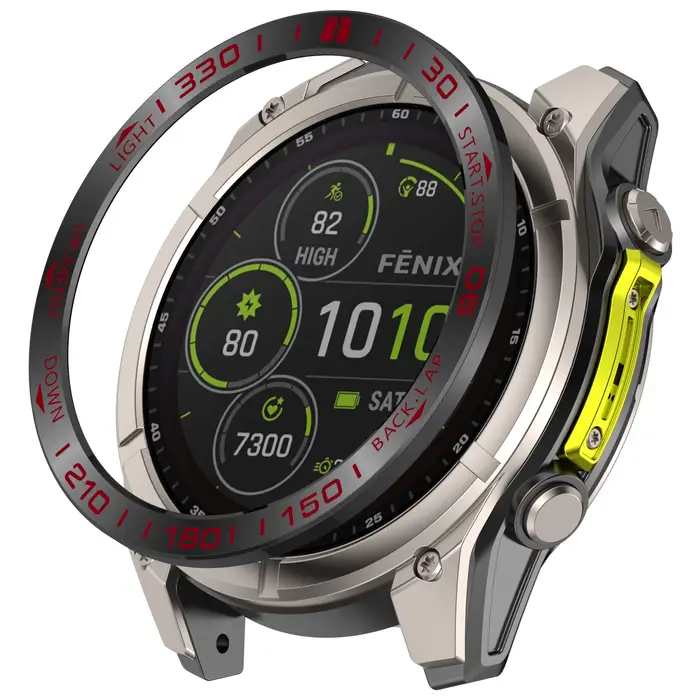 Lunette d'anneau en métal pour Garmin Fenix 8 AMOLED 47mm 51mm