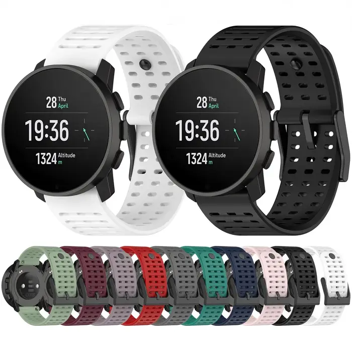 Bracelet en Silicone de 22MM pour montre intelligente Suunto 5 9 Peak Pro