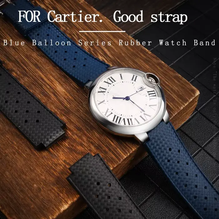 Bracelet de montre en caoutchouc pour homme et femme
