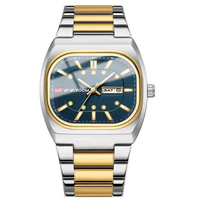 Montre Homme Série Plongée Analogique à Mouvement Carré 40mm en Acier Argenté, Montre à Quartz de Marque Supérieure 2026, Vente Chaude