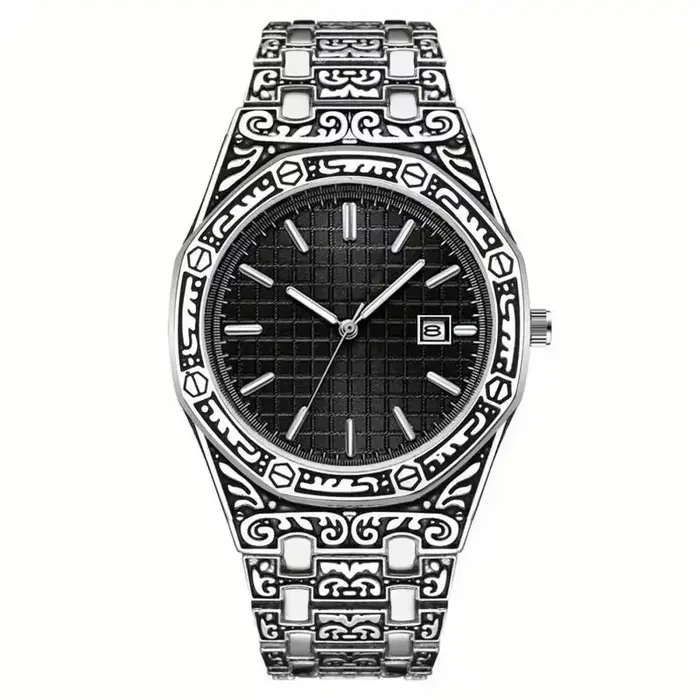 Montre d'affaires élégante vintage pour hommes, montre à la mode
