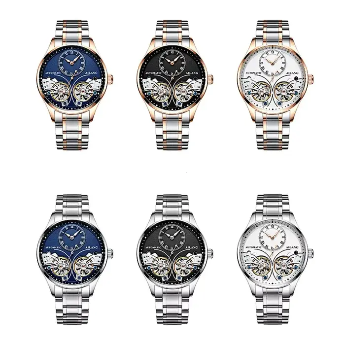 Montre mécanique automatique AILANG authentique pour homme