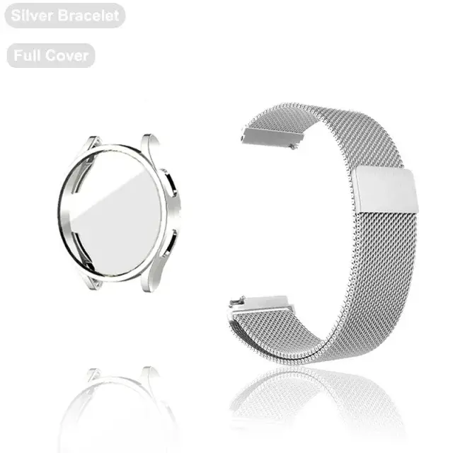 Bracelet métallique pour Garmin Venu 3 3S 2 2S, avec étui, protecteur d'écran en TPU, Bracelet à bou