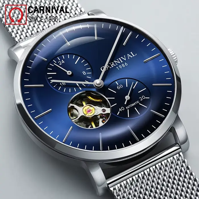 Montre mécanique saphir pour homme