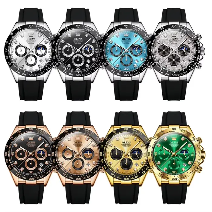 Montre à Quartz de Marque de Luxe pour Homme