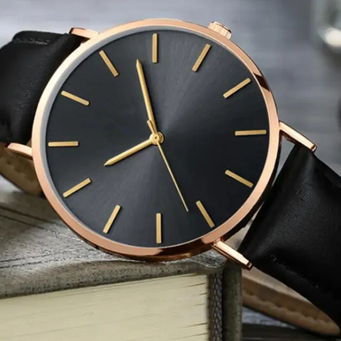 Nouvelle montre pour hommes Ultra-mince montres de mode en cuir Simple affaires montre-bracelet à Quartz romain masculin mâle relojes horloge décontractée