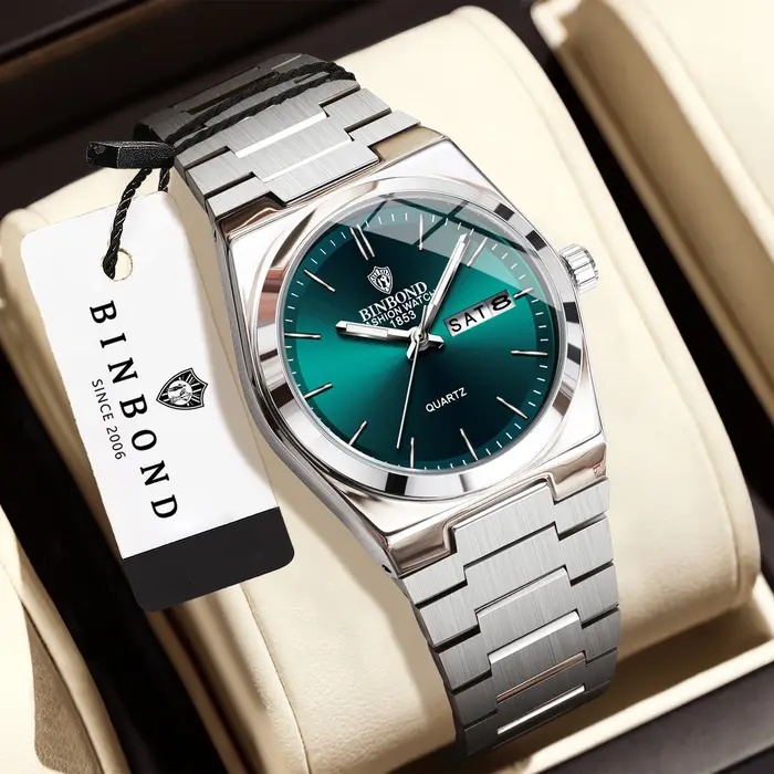 Montres à quartz originales BINBOND pour femmes, montre de luxe lumineuse et étanche pour femmes, montre pour dames + boîte