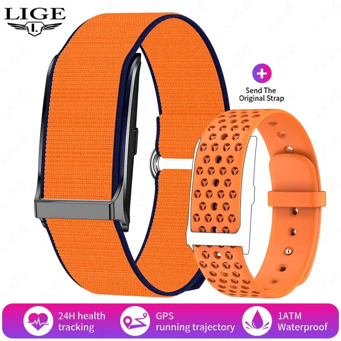 LIGE sans écran montre intelligente hommes Sports de plein air Fitness moniteur de fréquence cardiaque 1ATM étanche nouvelle montre intelligente pour Andrio IOS 2025