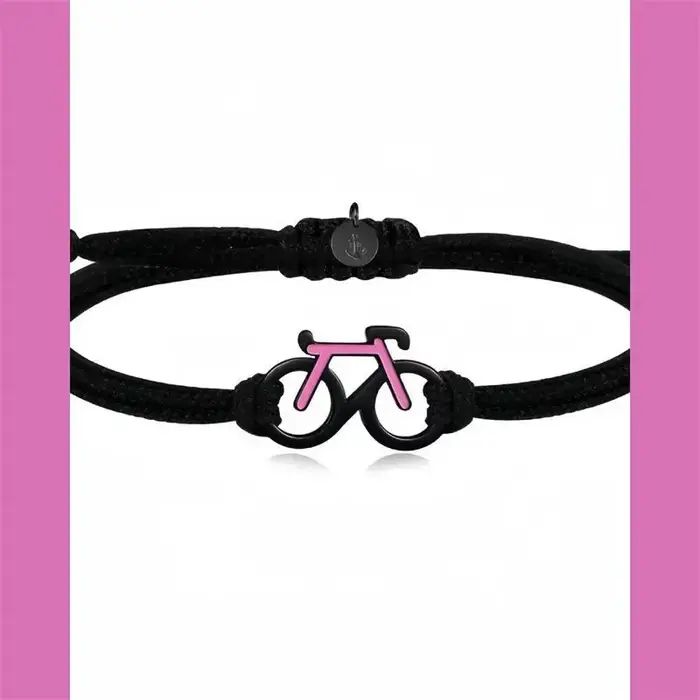 Bracelet de cyclisme de couleur noir rose, Cool et à la mode, Niche de Style sportif, accessoires pe