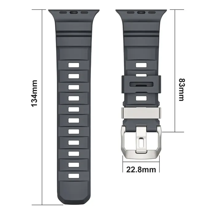 Bracelet en Silicone fluorescent pour Apple Watch Ultra 2 49mm série 10 46mm 9 8 7 45mm