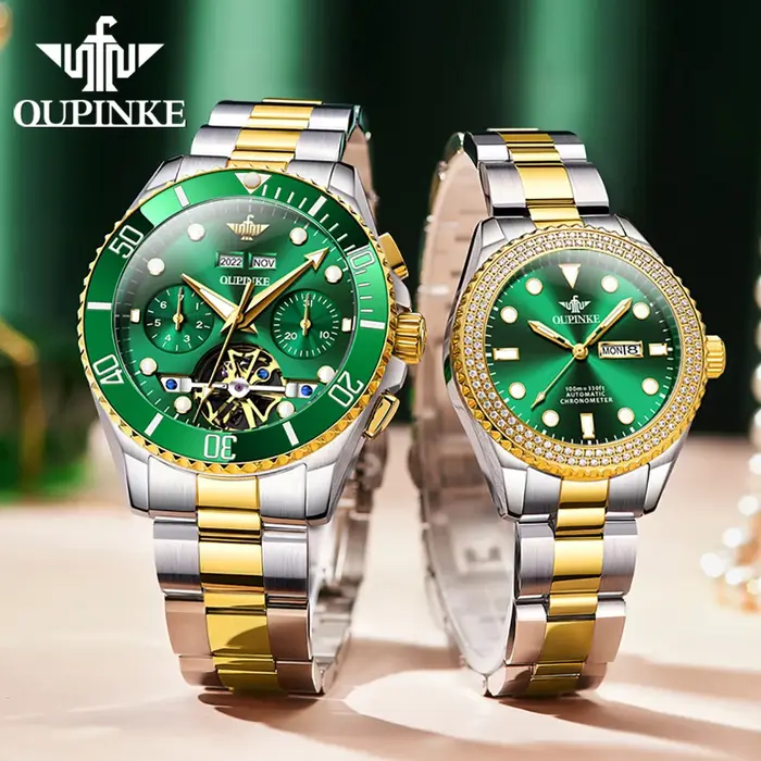 Paire de montres de couple pour hommes et femmes