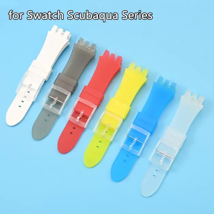 Bracelet de montre en Silicone liquide pour Swatch Scubaqua Series