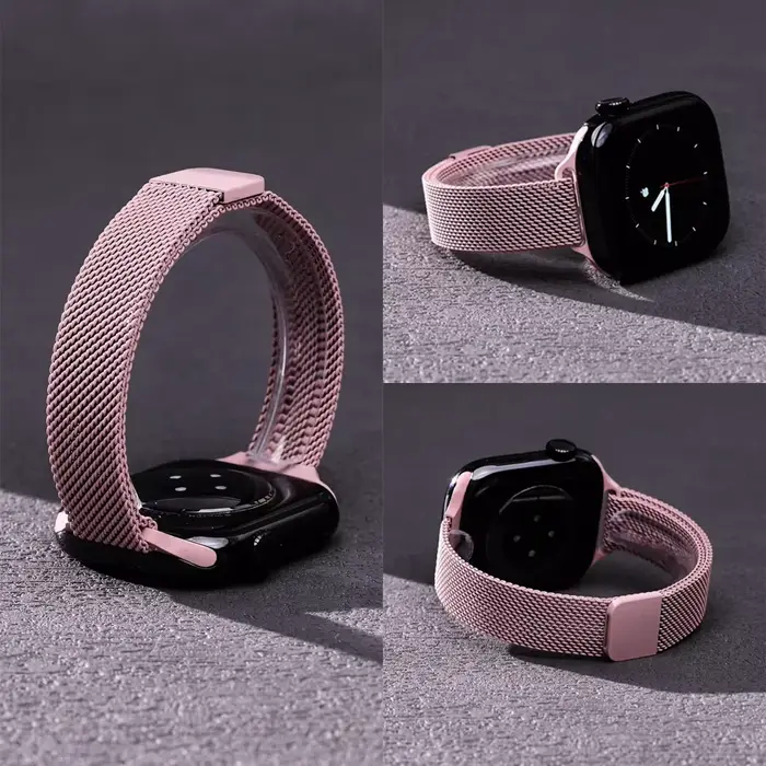 Bracelet à boucle milanaise mince pour Apple watch ultra 3 bandes 40mm 44mm 41mm 45mm 42mm 49mm