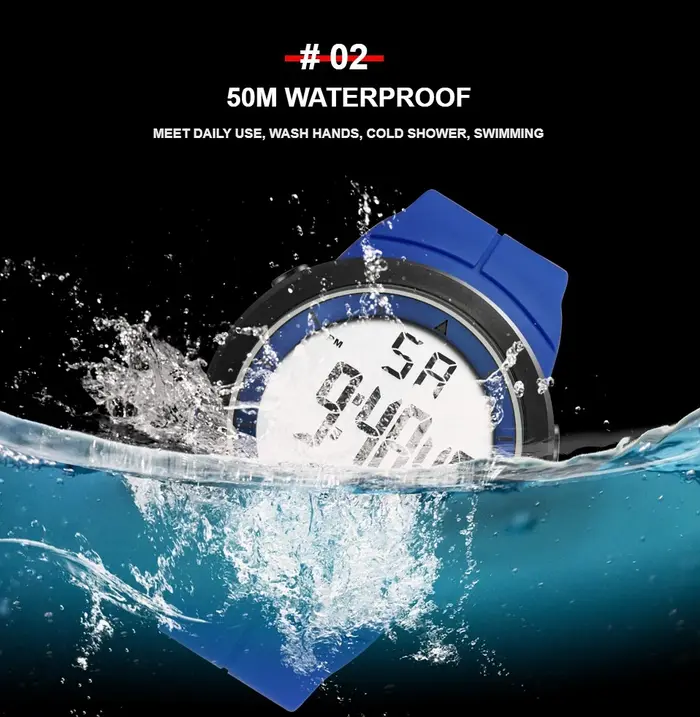 Montre de Sport militaire numérique pour hommes