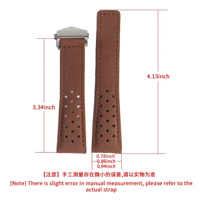 Bracelet de Montre en Cuir de Veau de Qualité Supérieure Délicat