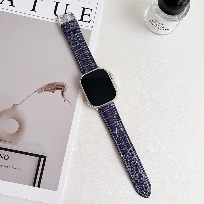 Bracelet de montre en cuir pour Apple Watch