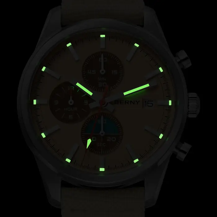 Montre chronographe BERNY pour femmes/hommes