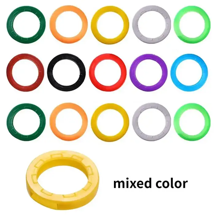 10 pièces 24 pièces 32 pièces couleur manchon de clé couleur mixte Silicone souple élastique porte-c