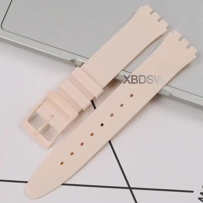 Bracelet de montre en caoutchouc silicone ultra-fin