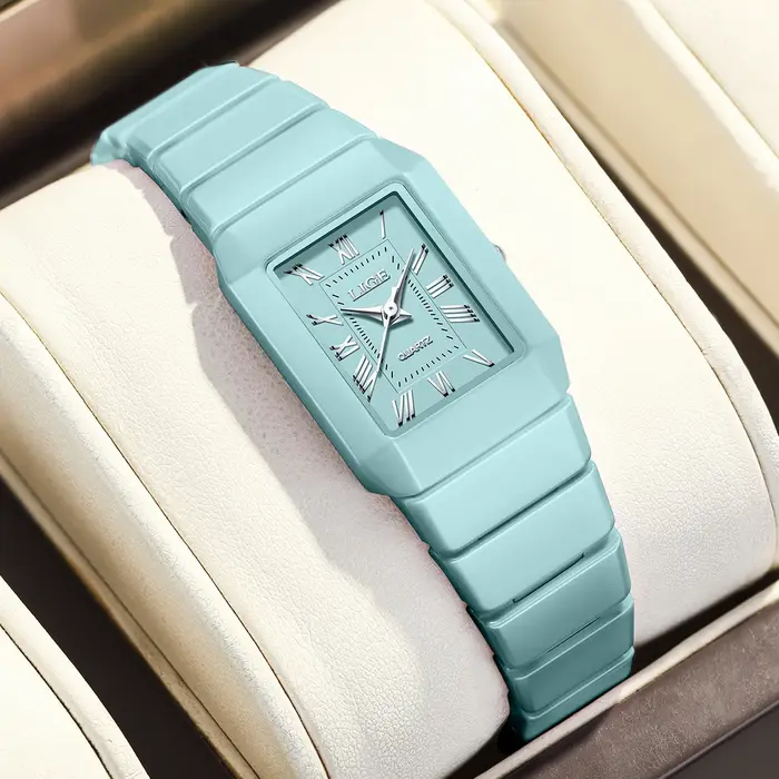 LIGE montre femme montre-bracelet marque céramique mode quartz élégant étanche vintage ultra-mince