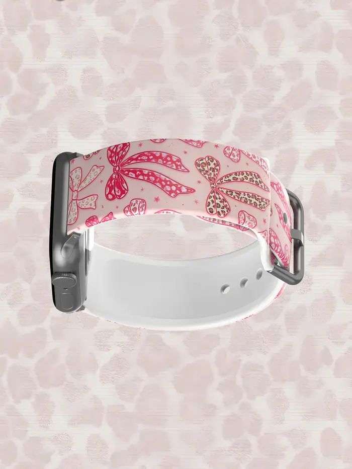 Joli nœud papillon rose Y2K pour bracelet Apple Watch 42mm 41mm 40mm 44mm 45-38mm
