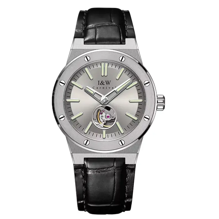 Montre automatique MIYOTA 9029, marque de luxe I&W, montres mécaniques à tourbillon pour homme, saph