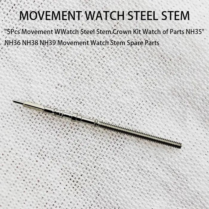 Kit de couronne de tige en acier pour montre