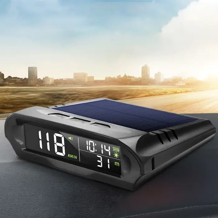 Compteur de vitesse GPS automatique avec charge solaire