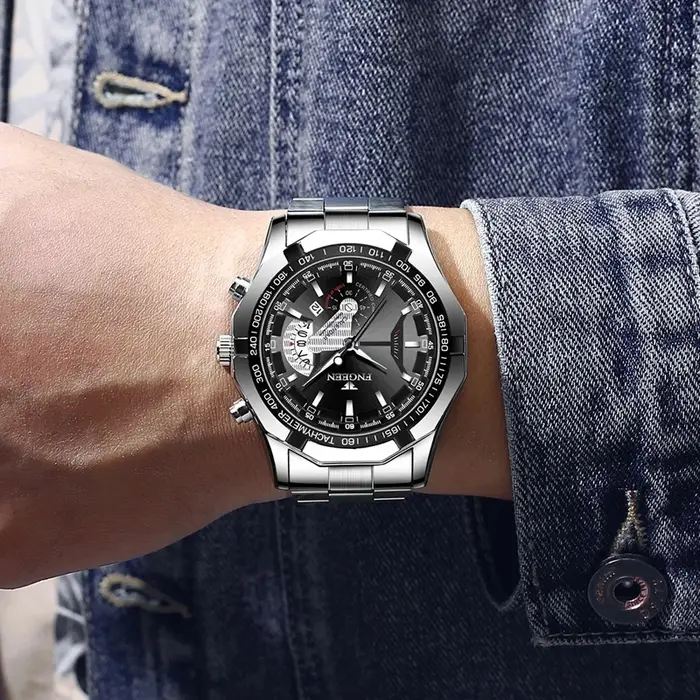 2024 Top marque montre de luxe mode décontracté militaire Quartz sport montre-bracelet entièrement en acier étanche hommes horloge Relogio Masculino