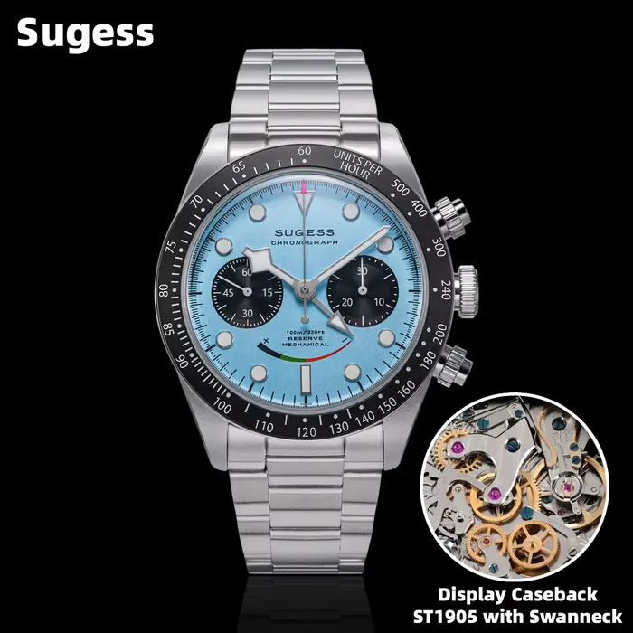 Montre chronographe pour homme Sugess ST1907