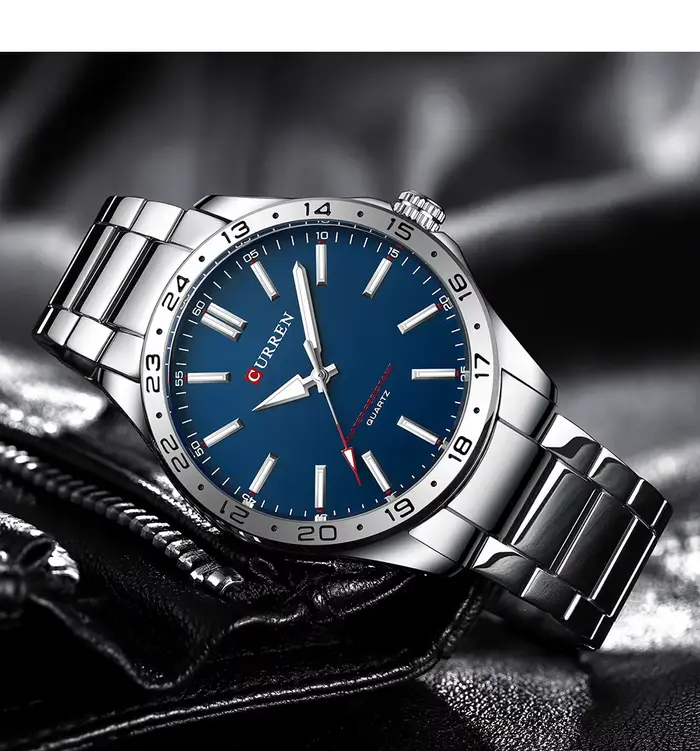 CURREN 8452 hommes montre à Quartz Ultra mince Simple Hodinky mode montre-bracelet en acier inoxydable pour homme horloge Relogio Masculino 2025