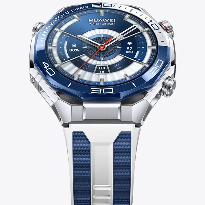 Bracelet en Silicone officiel bicolore pour Huawei Watch Ultimate 2