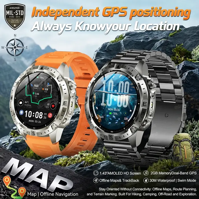 Nouvelle montre connectée sport tout-terrain avec GPS intégré