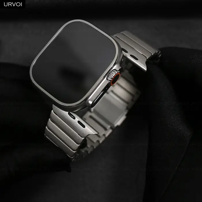 Bracelet à maillons URVOI pour Apple Watch Ultra 3 2 bandes Series11 10 9
