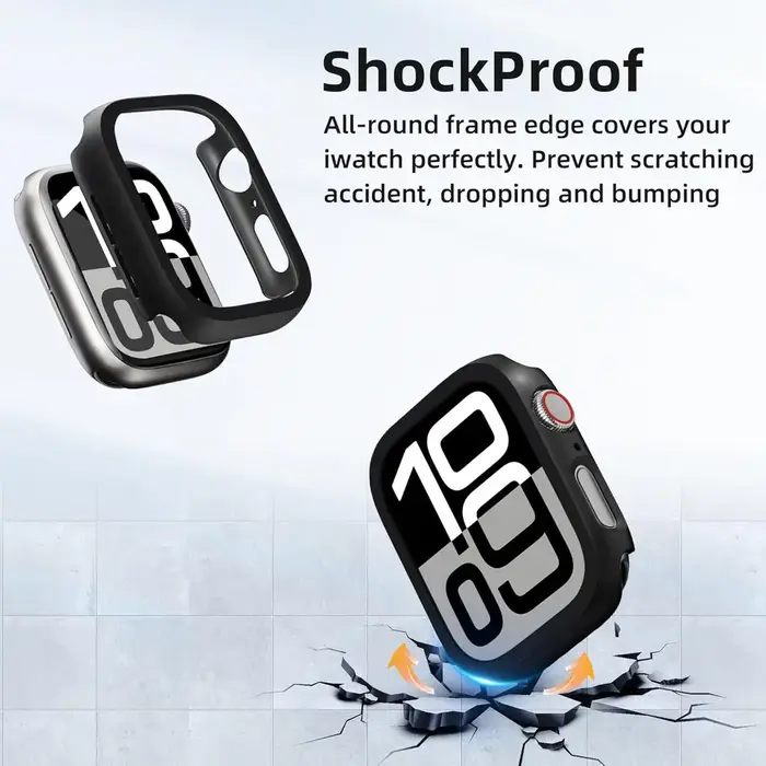 Coque de protection pour Apple Watch Series 10 11 Ultra 2 3 9 8 7 6 5 4 45 41 40 42 44 46 SE 3 Montre intelligente