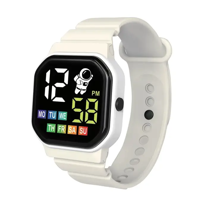 Montre intelligente pour enfants affichage semaine LED montres numériques pour garçon fille