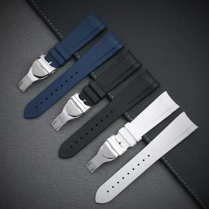 Bracelet de montre en caoutchouc fluoré FKM
