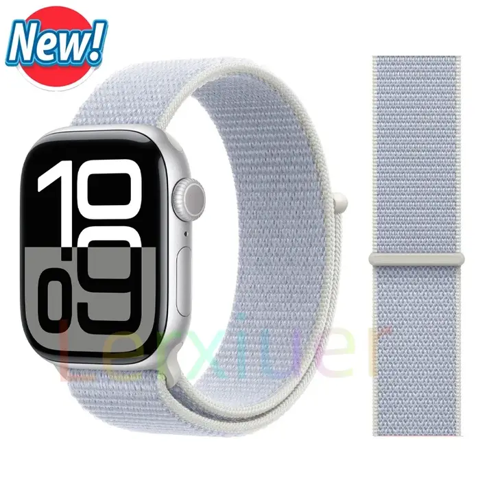 Bracelet à boucle en Nylon pour bracelets de montre Apple 46mm 44mm 45mm 40mm 41mm 42mm