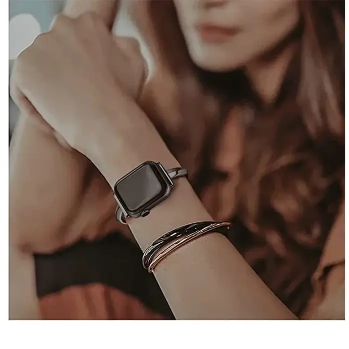 Bracelet de montre de luxe pour Apple Watch série 8 7 41 45mm 6 Se 5 4 femmes