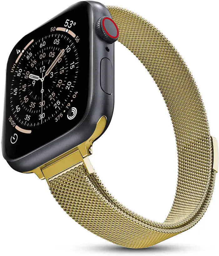 Bracelet mince pour bracelets de montre Apple 40mm 44mm 41mm 45mm 42-46mm 49mm