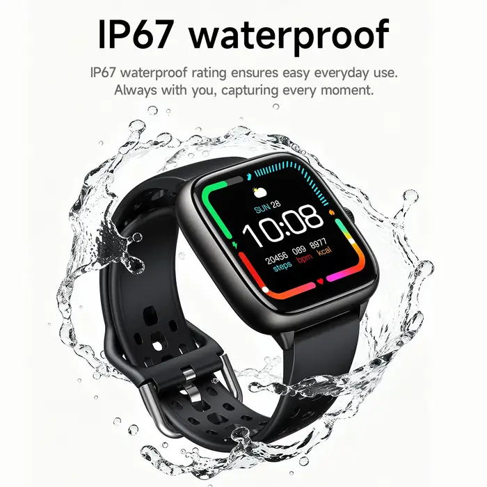 HOCO Y36 1.72 pouces TFT écran tactile Version d'appel montre intelligente fréquence cardiaque sommeil oxygène Sport surveillance Smartwatch IP67 étanche