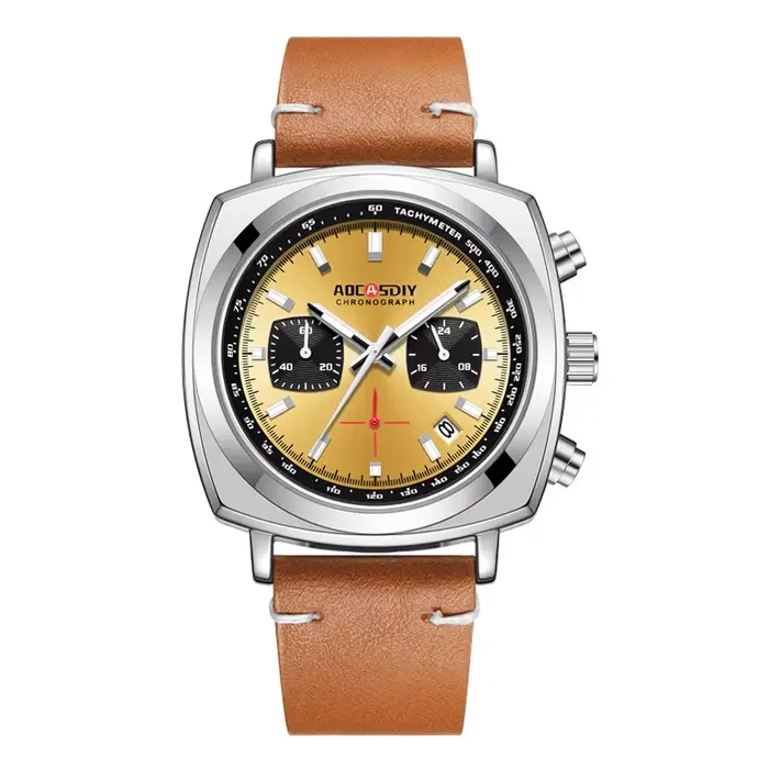 Nouvelles Montres Carrées 2026 pour Hommes – Chronographe Quartz Multifonctionnel à Trois Cadrans et Six Aiguilles