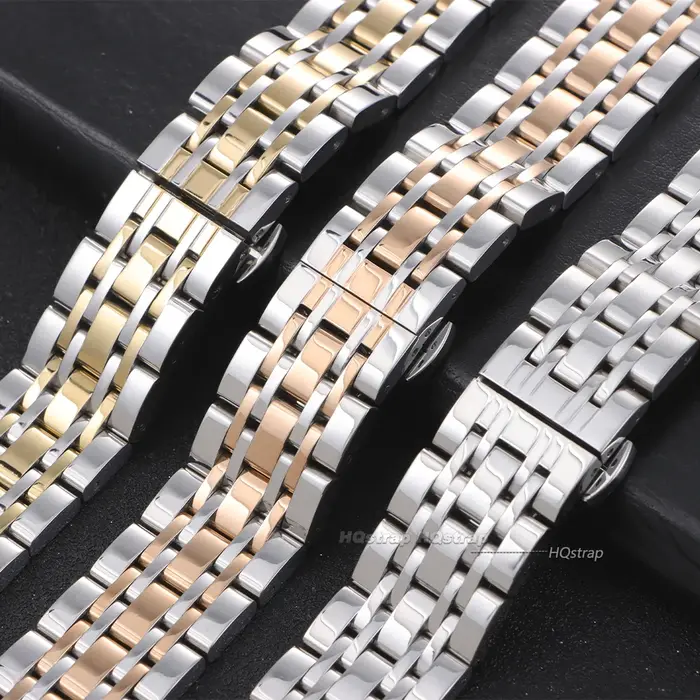 Bracelet en acier inoxydable solide 18mm 20mm 22mm