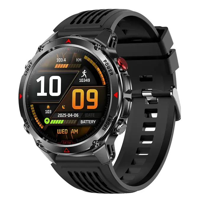 Nouveau GPS Sports en plein air Smartwatch 30M boussole étanche lampe de poche LED pression d'altitu