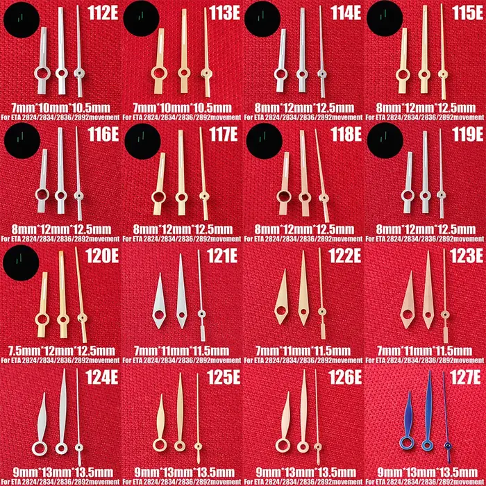 Accessoires de montre aiguilles
