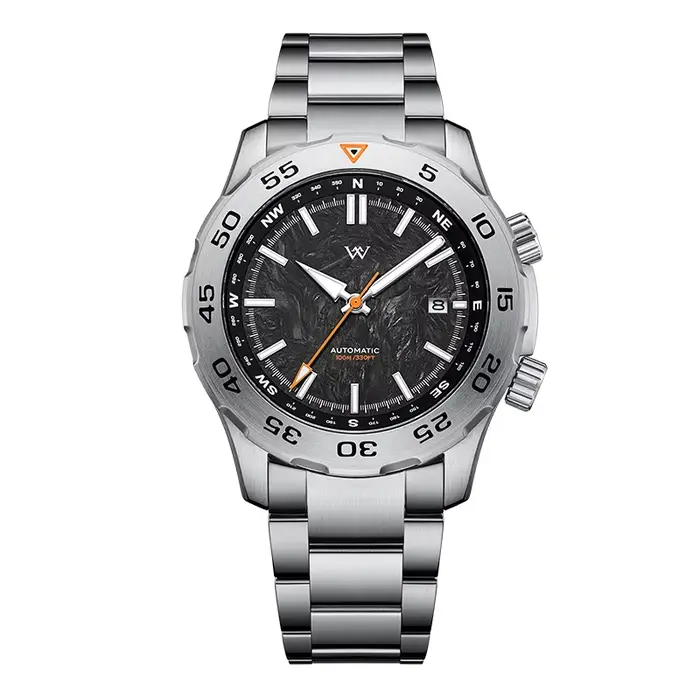 Montre WM automatique mécanique, résistante à l'eau, classique, décontractée, pour homme d'affaires,